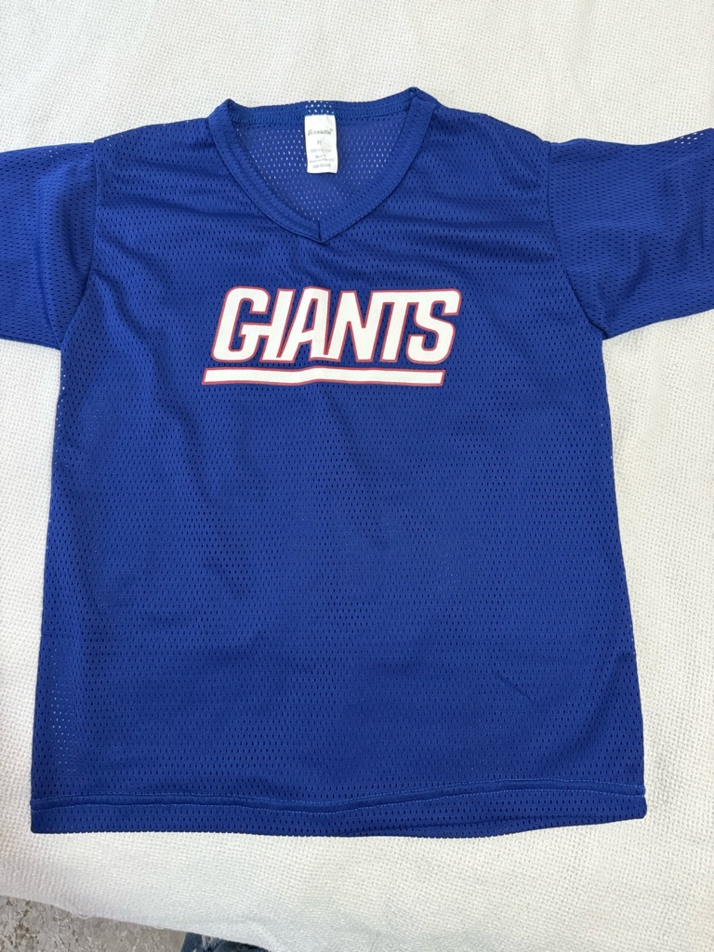 Giants Youth Mesh Sports Tee - Blue
